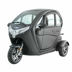 Elektromos robogó tetővel W-TEC Tukago - 45 km/h, tolatókamera 4"-os LCD kijelzővel, multimédiás Bluetooth, biztonsági övek, riasztórendszer - fekete kép