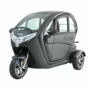 Elektromos robogó tetővel W-TEC Tukago - 25 km/h, tolatókamera 4"-os LCD kijelzővel, multimédiás Bluetooth, biztonsági övek, riasztórendszer - fekete kép