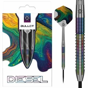 Darts szett steel Bullet Diesel V2 23g, 85% gravírozott kép