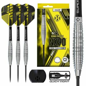 Dart szett steel Harrows NX90 Bomb Quick Point 25g, 90% wolfram kép
