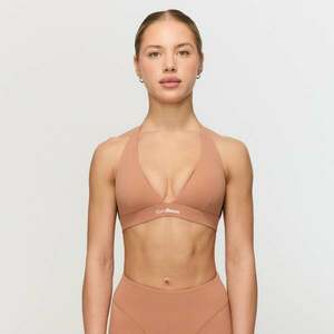 GymBeam Fierce Halter Sports Bra Caramel kép