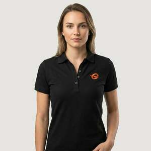 GymBeam Women‘s Polo Shirt Black kép