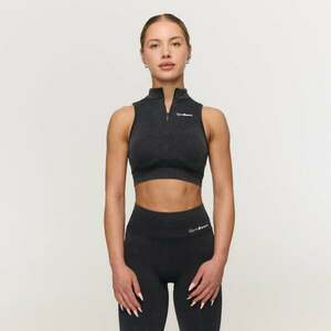 GymBeam Fierce Seamless Sports Bra Dark Grey kép