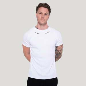 GymBeam Tribal Ribbed T-shirt White kép