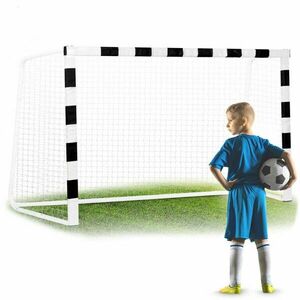 NeoSport Labdarúgó kapu 300x200x120cm - Fekete, Fehér kép