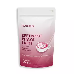 Nutriqa Bio cékla–pitaya latte italpor, vegán, koffeinmentes – 250 g kép