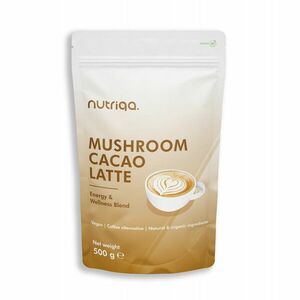 Nutriqa Bio gomba–kakaó latte italpor, vegán – 500 g kép