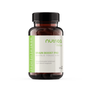 Nutriqa BRAIN BOOST PRO - Mentális Fókusz Kúra 60 db vegán kapszulával kép