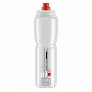 Biciklis palack ELITE Fľaša JET transparentná červené logo 950 ml kép