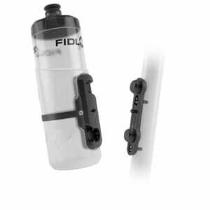 Biciklis palack FIDLOCK set láhve s držákem BOTTLE TWIST průhledná bílá 600 ml kép