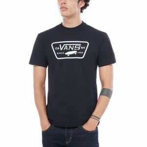 Férfi rövid ujjú póló VANS MN FULL PATCH-BLACK-WHITE kép