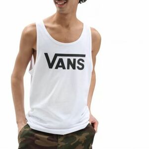 Férfi rövid ujjú póló VANS CLASSIC TANK-WHITE-BLACK kép