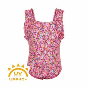 Lány fürdőruhák COLOR KIDS Swimsuit w. frills-sugar pink kép