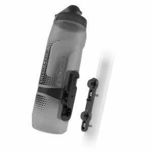 Biciklis palack FIDLOCK set láhve s držákem BOTTLE TWIST 800 ml Transparent Black kép