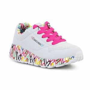 Lány szabadidőcipő SKECHERS Uno Lite Lovely Luv K white pink kép