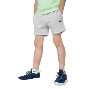 Fiú melegítőnadrág rövidnadrág 4F JUNIOR SHORTS CAS M048-27M-COLD LIGHT GREY MELANGE kép