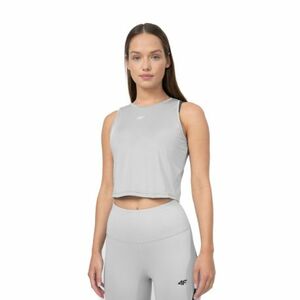 Női edzőtop 4F TSHIRT FNK F148-27S-COLD LIGHT GREY kép