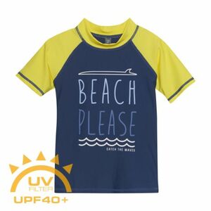 Fiú fürdőpóló COLOR KIDS T-shirt W. Print, dark denim kép