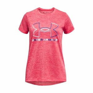 Lány edzőpóló rövid ujjú UNDER ARMOUR Tech BL Twist SS-PNK kép