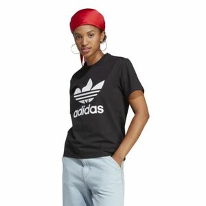 Női rövid ujjú póló ADIDAS ORIGINALS TREFOIL TEE-BLACK kép