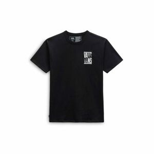 Férfi rövid ujjú póló VANS OFF THE WALL STACKED TYPED SS TEE-BLACK kép