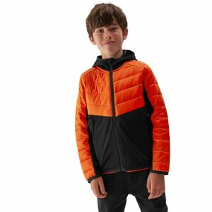 Fiú túrázó Softshell kabát 4F JUNIOR TECHNICAL JACKET-JAW23TTJAM282-70S-ORANGE kép