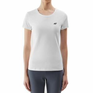 Női rövid ujjú póló 4F TSHIRT-WSS24TTSHF1161-10S-WHITE kép