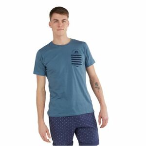 Férfi rövid ujjú póló FUNDANGO Jaggy Pocket T-shirt-460-turkis kép