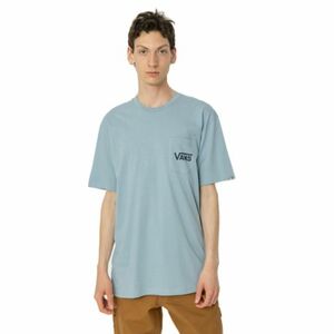 Férfi rövid ujjú póló VANS STYLE 76 BACK SS TEE-DUSTY BLUE-DRESS BLUES kép
