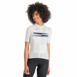 Női rövid ujjú kerékpáros mez SPORTFUL Gruppetto w jersey, white plein air kép