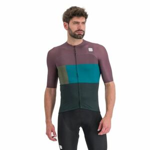 Férfi rövidujjú kerékpáros mez SPORTFUL Snap jersey, scarab huckleberry kép