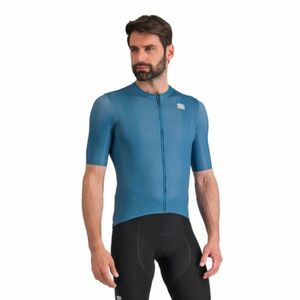Férfi rövidujjú kerékpáros mez SPORTFUL Checkmate jersey, blue sea berry blue kép
