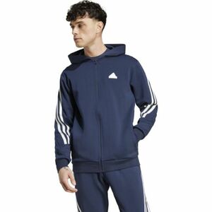Férfi zipzáras pulóver ADIDAS M FI 3S FZ-IW8568-Black kép
