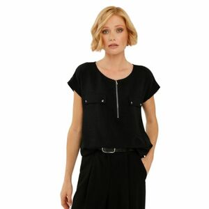 Női rövid ujjú ing VOLCANO SOLIS-700-BLACK kép