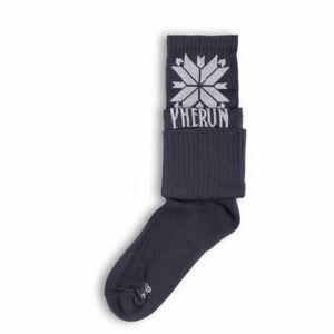 Túrázó zoknik PHERUN Decent Black Retro kép