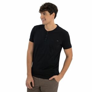 Férfi rövid ujjú póló VOLCANO TM-HUBRIS-BLACK kép