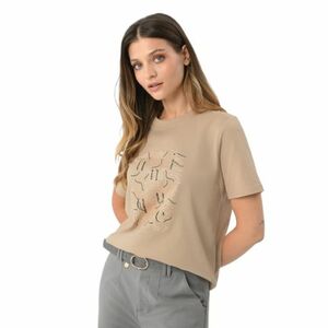 Női rövid ujjú póló VOLCANO T-UNIQ-BEIGE kép