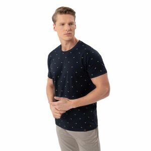 Férfi rövid ujjú póló VOLCANO TM-LEIF-NAVY kép