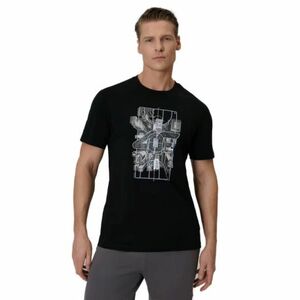 Férfi rövid ujjú póló 4F TSHIRT M2664-20S-DEEP BLACK kép