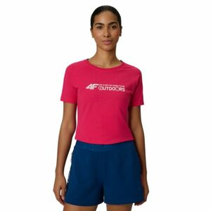 Női rövid ujjú túrázó póló 4F TSHIRT F2774-54S-PINK kép