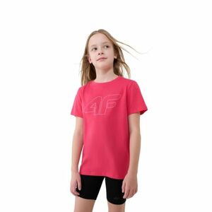 Lány póló rövid ujjú 4F JUNIOR TSHIRT F3004-53S-DARK PINK kép