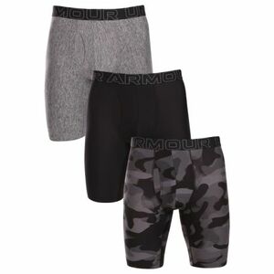 Férfi boxeralsók UNDER ARMOUR 3 PACK-UA PERFORMANCE TECH - PRINT 9 inch-BLK kép