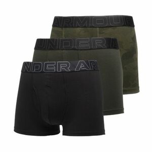 Férfi boxeralsók UNDER ARMOUR 3 PACK-UA PERFORMANCE COTTON - PRINT 3 inch-GRN kép