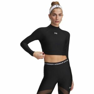Női hosszú ujjú kompressziós póló UNDER ARMOUR HeatGear Crop Mock LS-BLK kép