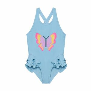 Lány fürdőruhák COLOR KIDS Swimsuit W. Application 7024-Cerulean kép