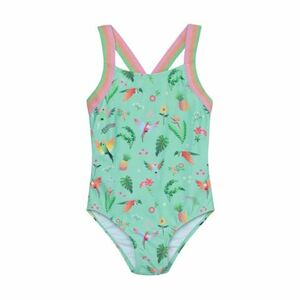 Lány fürdőruhák COLOR KIDS Swimsuit W Elastic Straps, AOP-8714-Cabbage kép