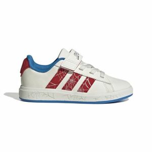 Fiú szabadidőcipők ADIDAS Grand Court Spider Man K cloud white pure ruby bright blue kép