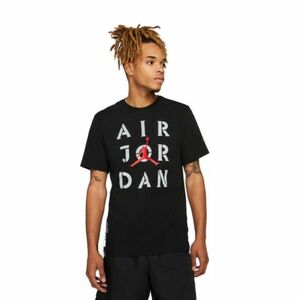 Férfi rövid ujjú póló NIKE JORDAN AJ5 GFX SS CREW BLACK WHITE GYRED kép