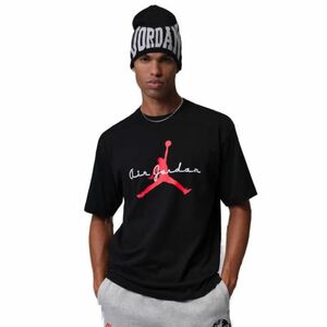 Férfi rövid ujjú póló NIKE Jordan Brooklyn BLACK WHITE INFRARED 23 kép