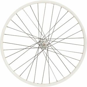 Rockrider MTB ELSŐ KERÉK 26" 9X100 MM DUPLAFALÚ FELNI, TÁRCSAFÉKES, FEHÉR kép